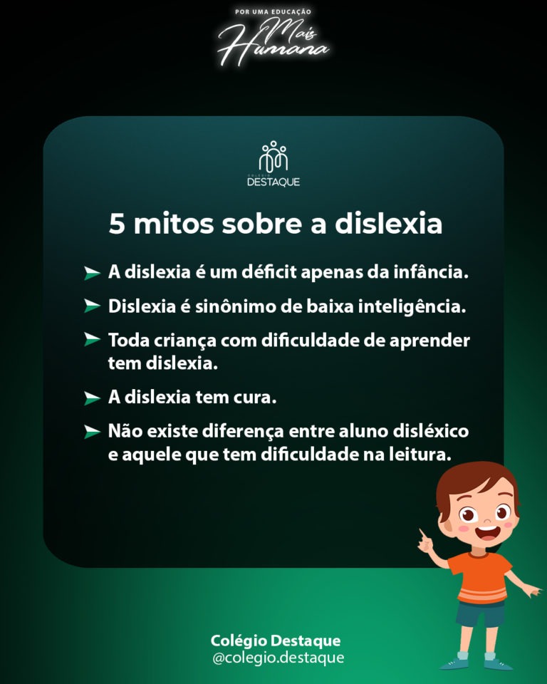 Mitos Sobre A Dislexia Col Gio Destaque